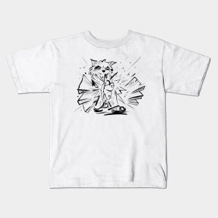 Karate Chop Raccoon Kids T-Shirt